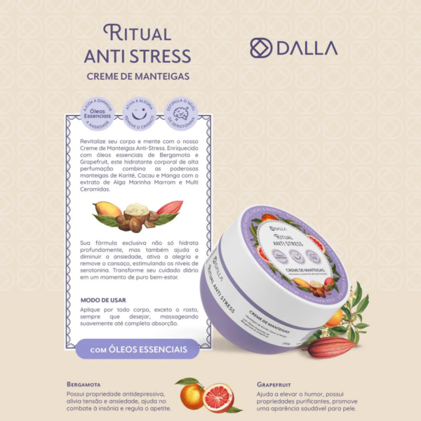 Creme de Manteigas Ritual Anti-Stress Dalla - Image 3