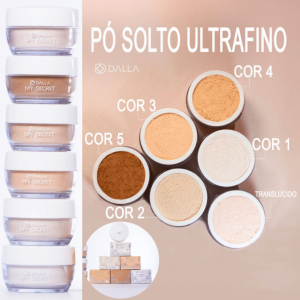 Pó Solto Ultrafino My Secret Dalla Makeup - Image 5