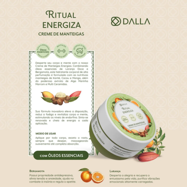 Creme de Manteigas Ritual Energiza Dalla Makeup - Image 4