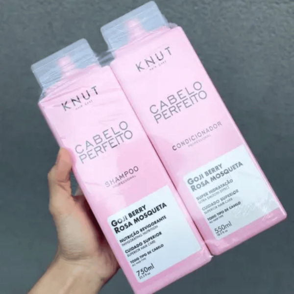 KNUT Kit Cabelo Perfeito Shampoo 750ml + Condicionador 550ml - Image 5