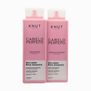 KNUT Kit Cabelo Perfeito Shampoo 750ml + Condicionador 550ml