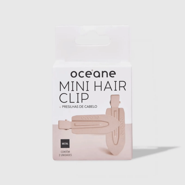 Mini Presilha de Cabelo Rosa - Hair Clip Océane - Image 3