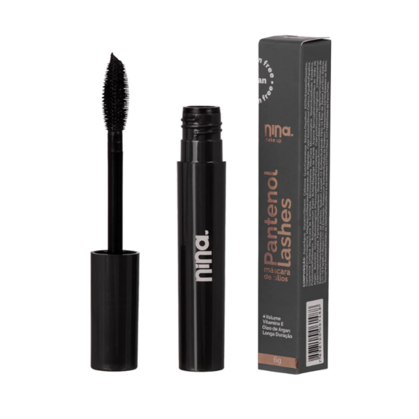 Máscara de Cílios Volume Pantenol Lashes Nina Makeup