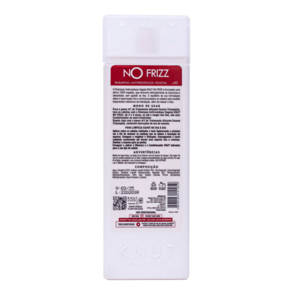 Shampoo Antirresíduo KNUT No Frizz 250ml - Image 3