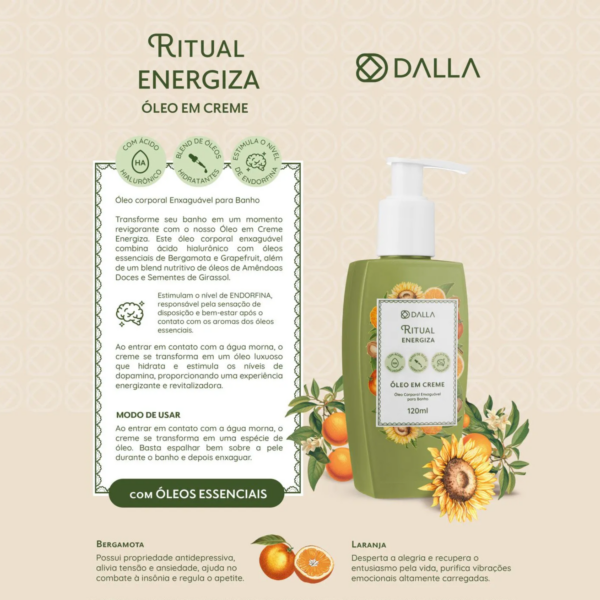 Óleo em Creme Ritual Energiza Dalla Makeup - Image 3